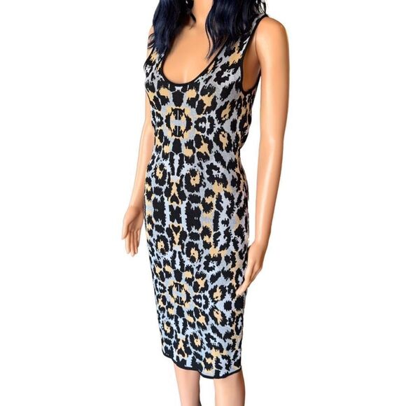 John + Jenn Leopard Power Stretch Sheath Dress - Picture 4 of 7